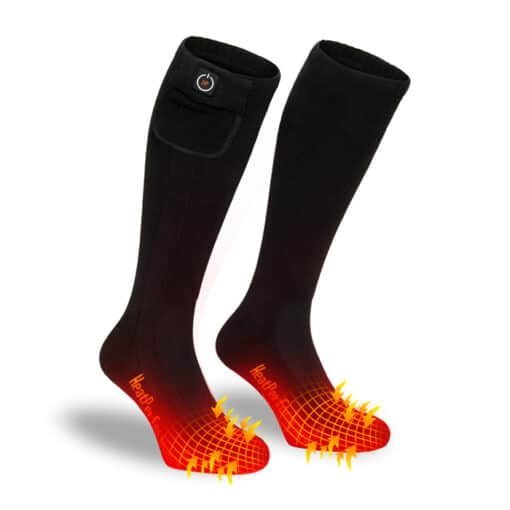 Oppvarmede sokker vintersport